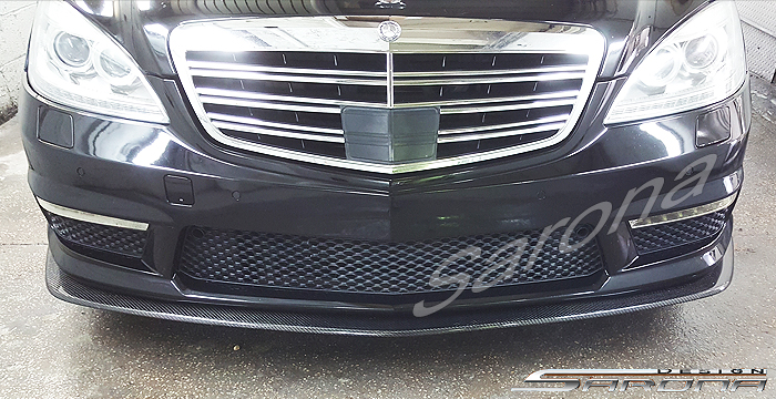 Custom Mercedes S Class  Sedan Front Lip/Splitter (2010 - 2013) - $790.00 (Part #MB-062-FA)